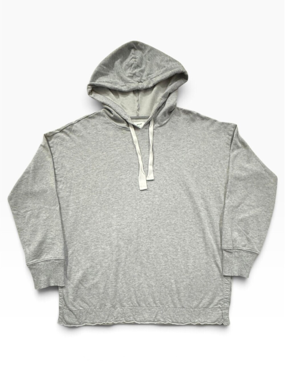 Aerie 100% Cotton Heather Grey Oversized Drawstring Hoodie - Size M